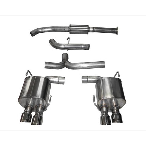 Corsa 3" Sport Cat Back Exhaust - Quad 3.5" Tips (WRX/STi 2015+)