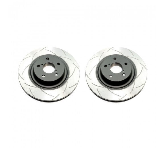 Disc Brakes Australia Street Series 2x T2 Slotted Front Rotors (BMW E46/E36 316-328/Z3/Z4 91-07)