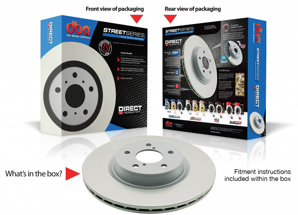 DBA Street Series 2x Standard Front Rotors (BMW E46/E36 316-328/Z3/Z4 91-07)