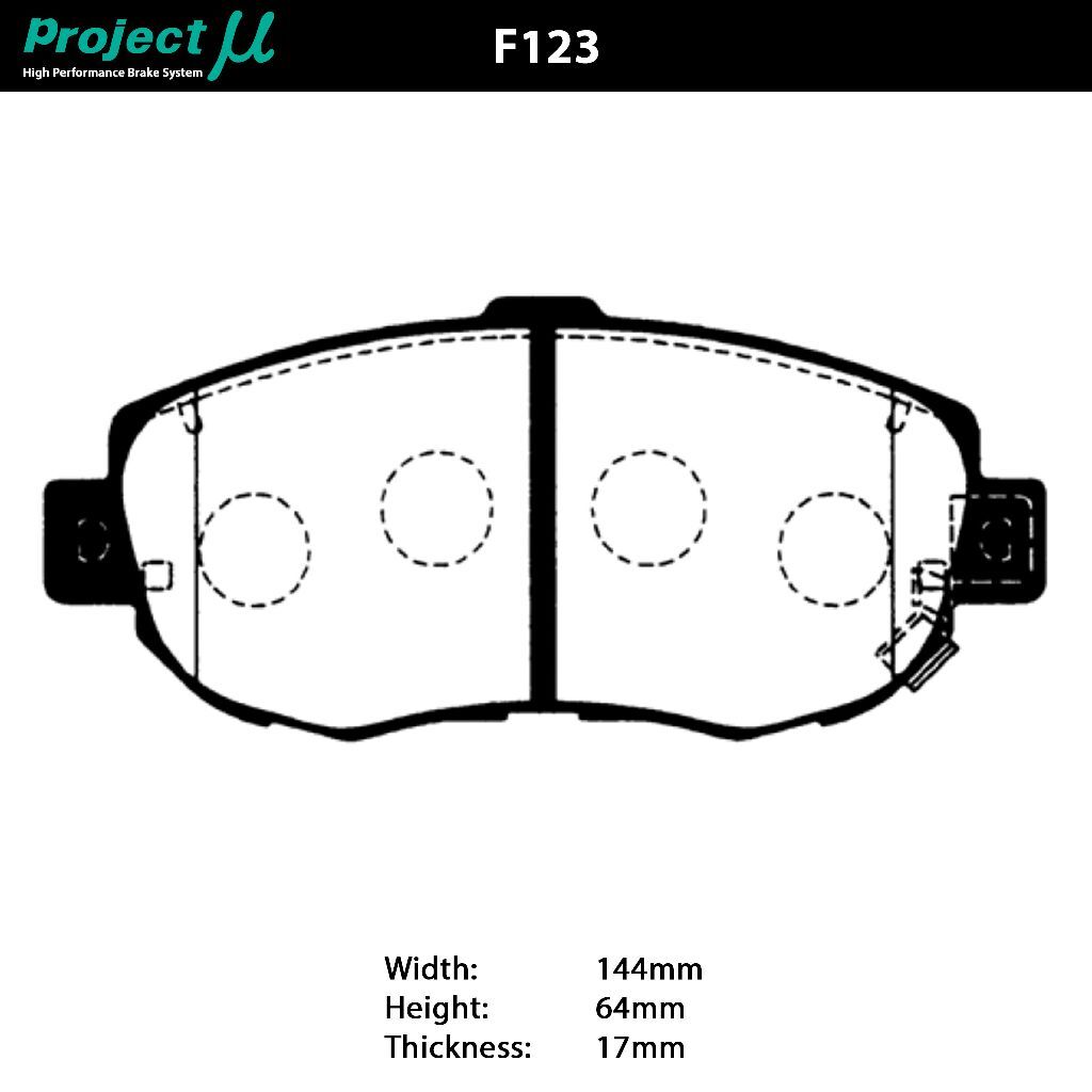 Toyota Chaser JZX100 PROJECT MU HC-EP Front Brake Pads