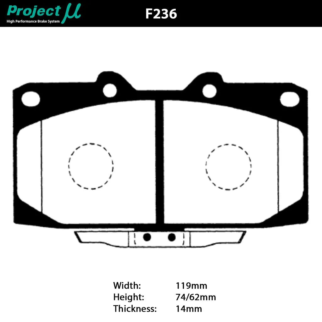 PROJECT MU NS-EP BRAKE PAD SET SUMITOMO R32/33 S14/15