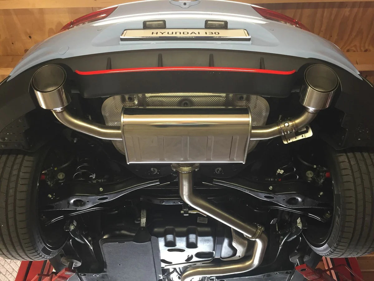 Invidia Q300 Cat-Back Exhaust w/Ti Tips (I30N Hatch 17-20)